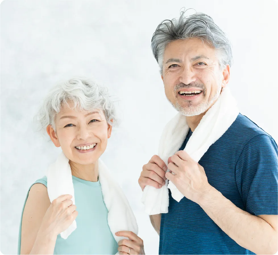 がんばらない運動で、<br>毎日を楽に。